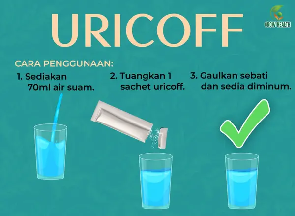 cara minum uricoff penawar sakit gout