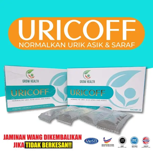 normalkan asid urik dengan ubat gout uricoff